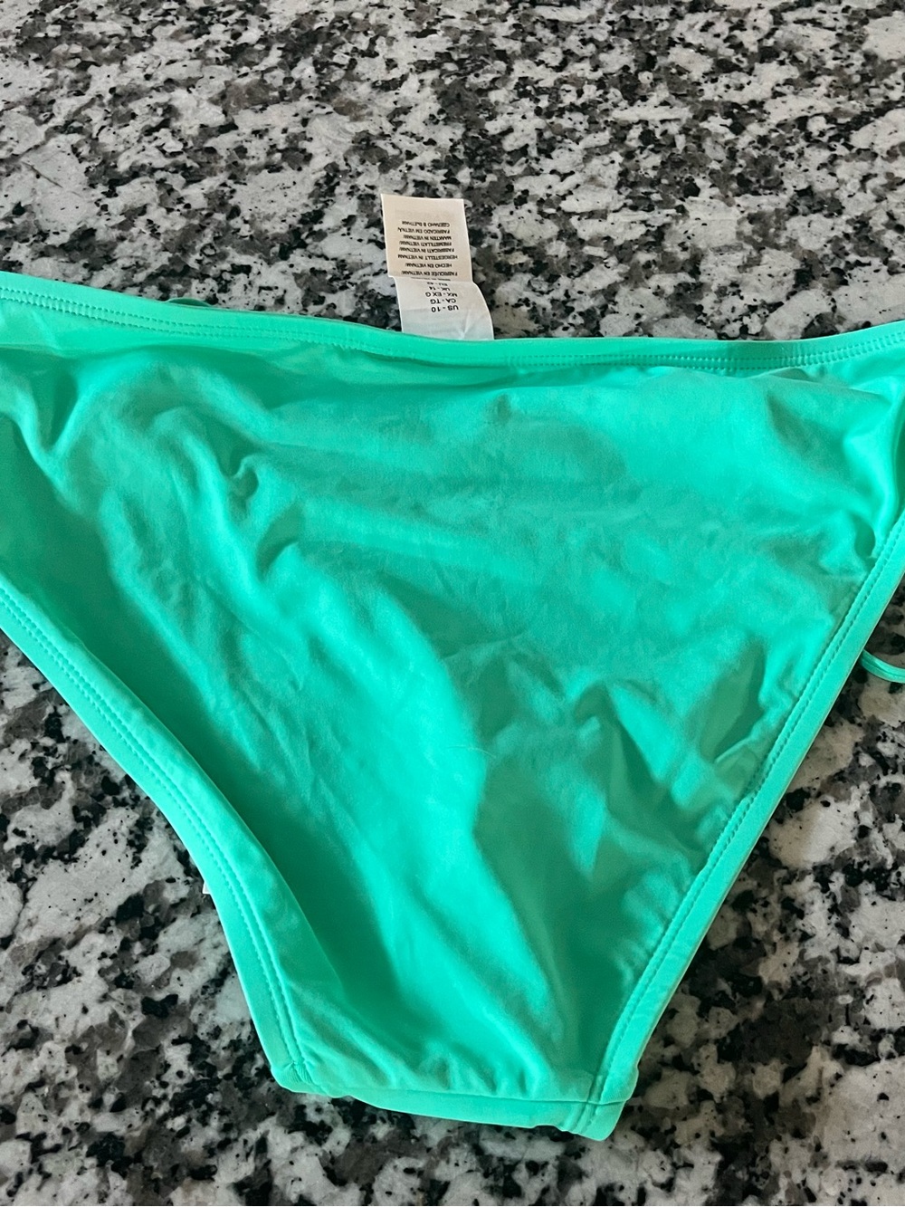 LA BLANCA ISLAND GODDESS SEAFOAM GREEN SIDE TIE HIPSTER BIKINI BOTTOM nwt - Picture 4 of 5